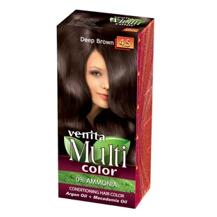 Venita MultiColor Care Hair Colour 4.5 Dark Brown (brun foncé)