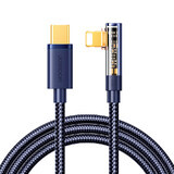 Joyroom Gaming Cable S-CL020A6 Lightning (în unghi) / USB-C (drept) 20W 1.2m - albastru