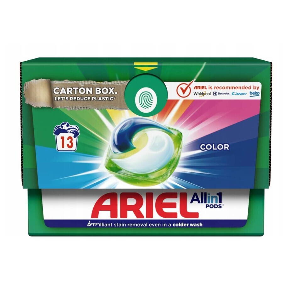 Ariel Gel capsules for washing colored fabrics, 13 pieces