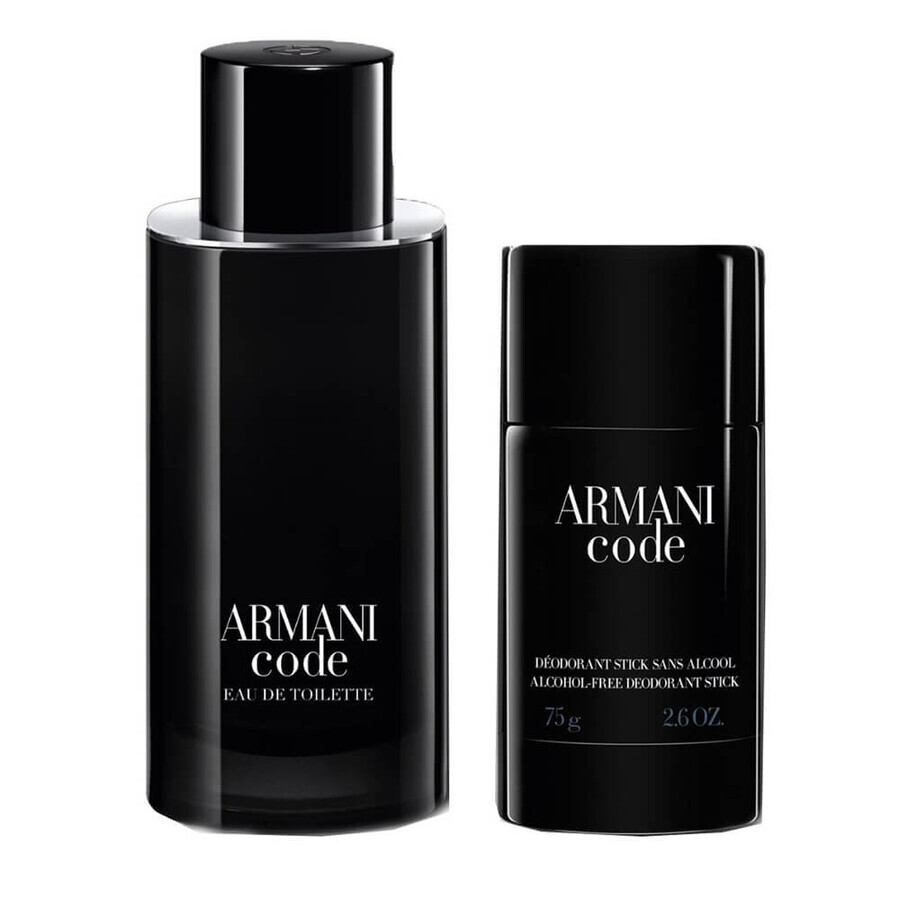 Giorgio Armani Armani Code Pour Homme Set Eau de Toilette, 125 ml + Déodorant Stick, 75 g