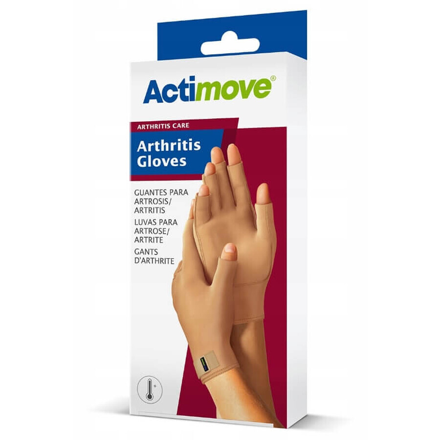 Actimove Arthritis Gloves for people with arthritis beige S