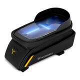Sacoche de cadre de vélo Wozinsky avec étui de téléphone 1l noir (WBB25BK)