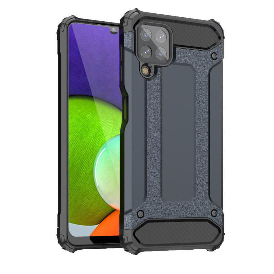 Hybrid Armor gepanzerte Hybrid-Hülle für Samsung Galaxy A22 4G blau