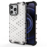 Funda blindada de nido de abeja con marco de gel iPhone 13 Pro transparente