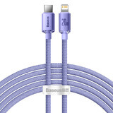 Cablu Baseus CAJY000305 Lightning - USB-C PD 20W 480Mbps 2m - violet