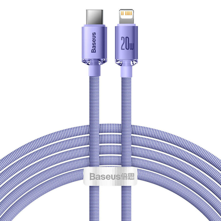 Baseus Kabel CAJY000305 Lightning - USB-C PD 20W 480Mbps 2m - lila