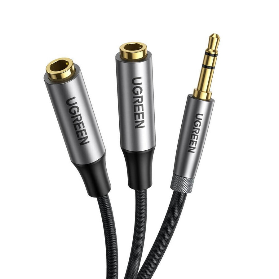 Ugreen AUX 3,5mm mini jack verlengkabel 0,2m zwart (AV191 50253)