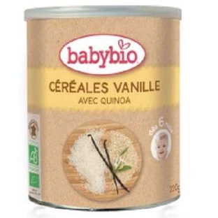 Biologische ontbijtgranen met vanille en quinoa, +6 maanden, 220g, BabyBio