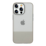 Kingxbar Plain Series caz capac pentru iPhone 13 Pro Max caz de silicon gri