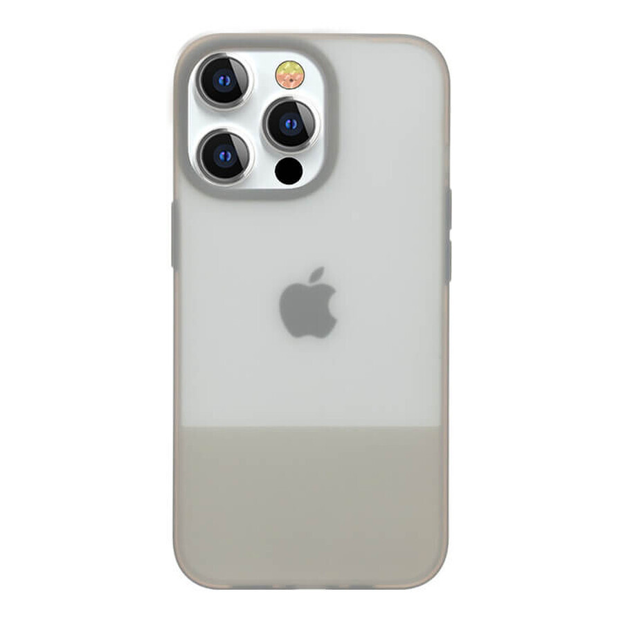 Kingxbar Plain Series caz capac pentru iPhone 13 Pro Max caz de silicon gri