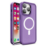 Magnetische hoes met MagSafe Color Matte Case voor iPhone 14 Plus - paars