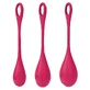 Satisfyer Yoni Power 1 Kegel bal set voor spiertraining Rood