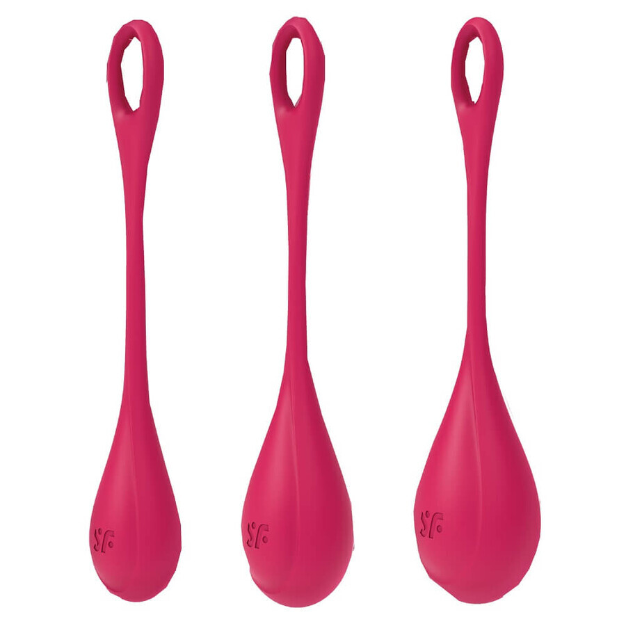 Satisfyer Yoni Power 1 Kegel muscle training ball set Red