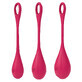Satisfyer Yoni Power 1 Kegel muscle training ball set Red