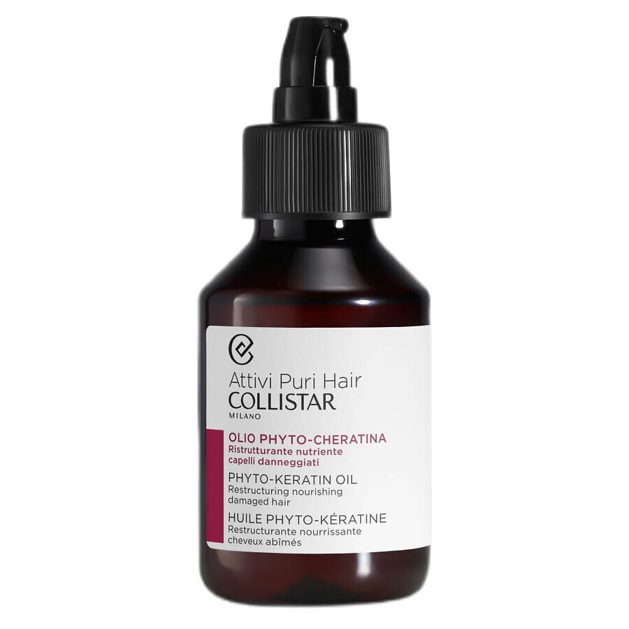 Collistar Attivi Puri Hair Oil with Phytokeratin, 100 ml