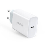 Ugreen USB Type C Power Delivery 30 W Quick Charge 4.0 încărcător rapid alb (70161)