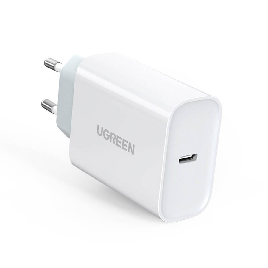 Ugreen USB Typ C Power Delivery 30 W Quick Charge 4.0 Schnellladegerät weiß (70161)