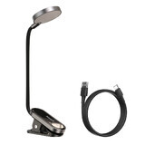 Baseus mini lampă LED cu clip gri (DGRAD-0G)