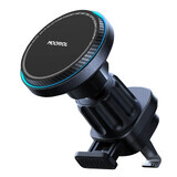 Suport auto Joyroom pentru telefon cu încărcător inductiv (compatibil MagSafe) cu ventilator pentru aerisire - negru (JR-ZS387)