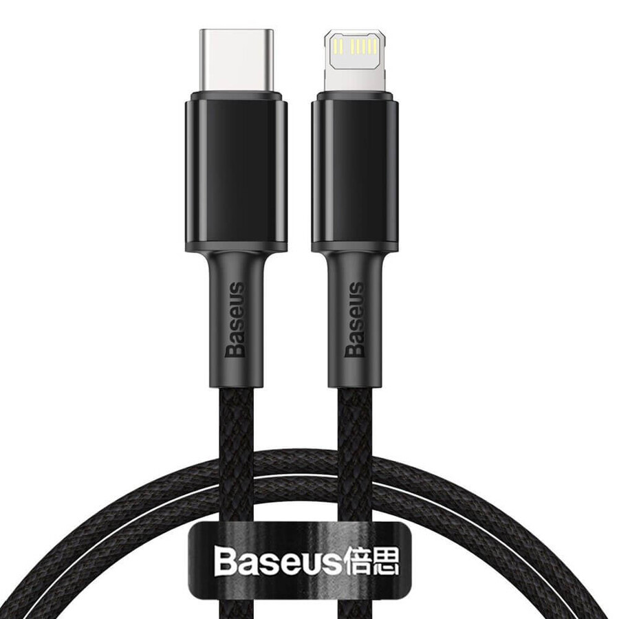 Baseus CATLGD-01 Lightning - USB-C PD 20W 480Mbps cablu 1m - negru