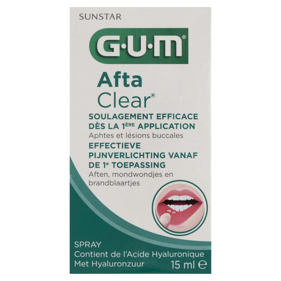 Sunstar GUM Afta Clear Spray 2420, 15 ml.