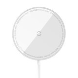 Baseus Simple Mini3 încărcător inductiv 15W argintiu