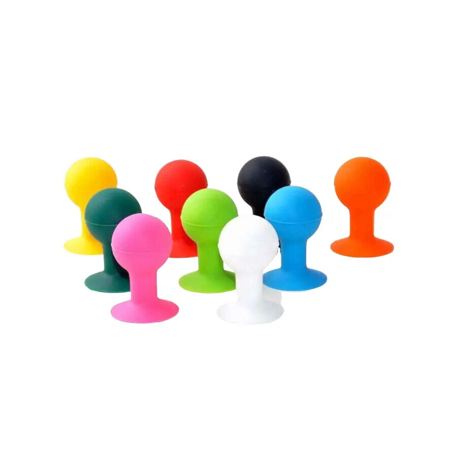 Holder with round head for phone - green