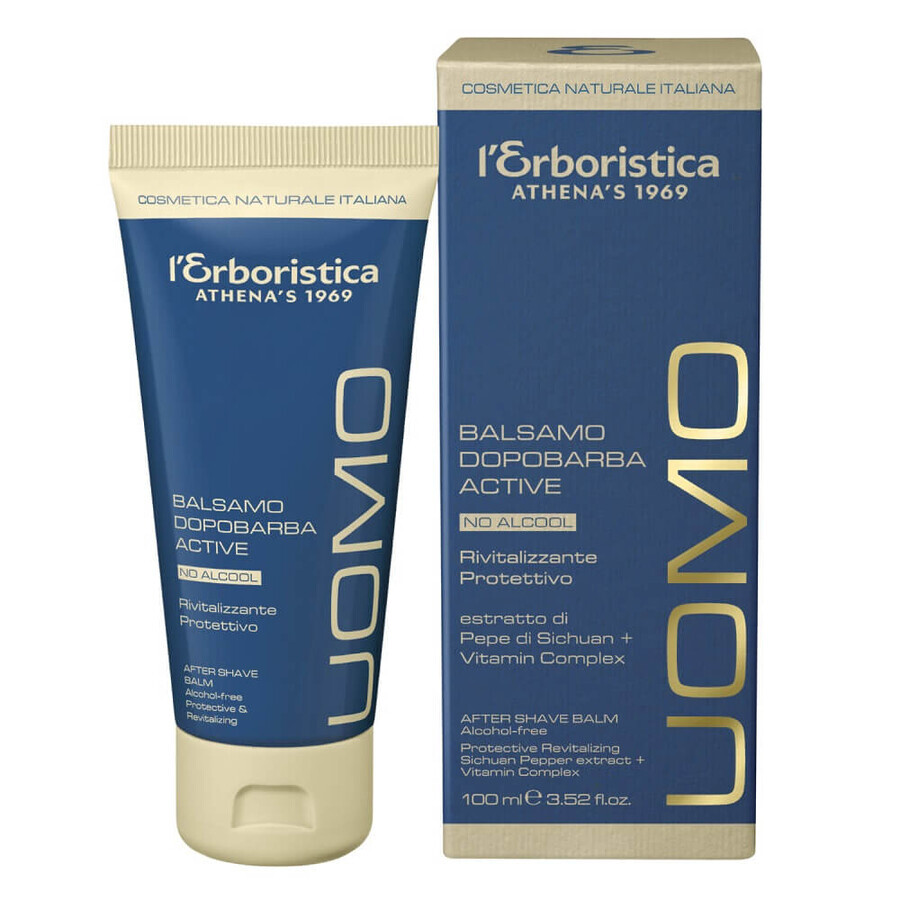 L Erboristica Uomo Bálsamo activo para después del afeitado, 100 ml