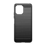 Funda flexible con patrón de carbono para Xiaomi Redmi 12 Carbon Case - negro