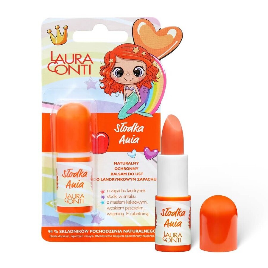 Cumpără Balsam de buze protector Laura Conti Sweet Annie cu aromă de landraine, 3.8 g Balsam de buze protector Laura Conti Sweet Annie cu aromă de landraine, 3.8 g