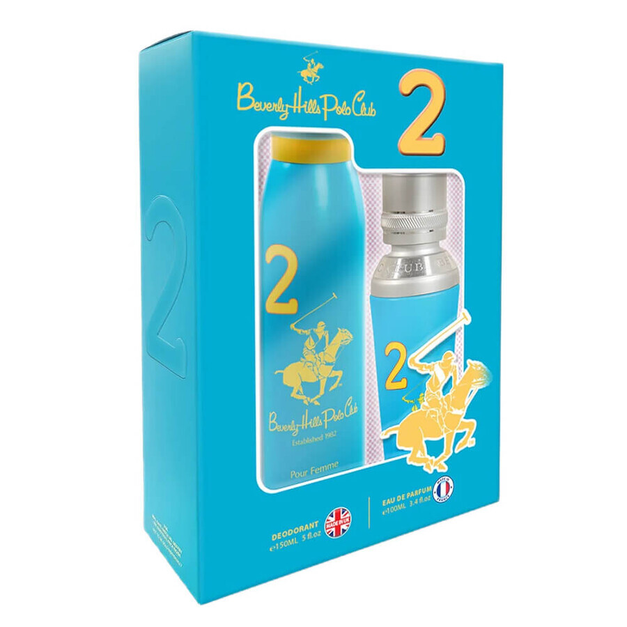 Winkel op Beverly Hills Polo Club Women Two Eau de Parfum, 100 ml + Deodorant, 150 ml Beverly Hills Polo Club Women Two Eau de Parfum, 100 ml + Deodorant, 150 ml