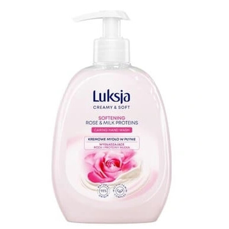 Luxja, Cremige Flüssigseife Rose und Milcheiweiß, 500 ml