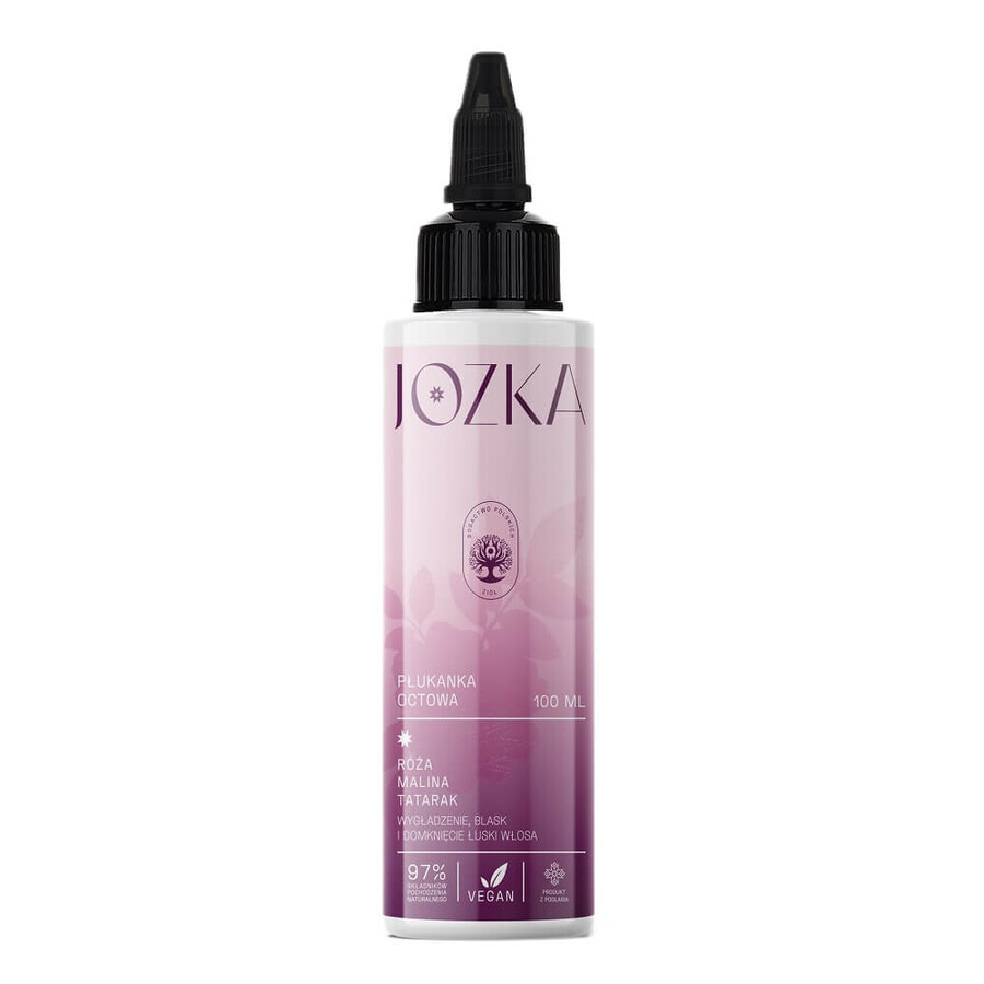 Jozka Aceto di risciacquo rosa lampone calamo, 100 ml