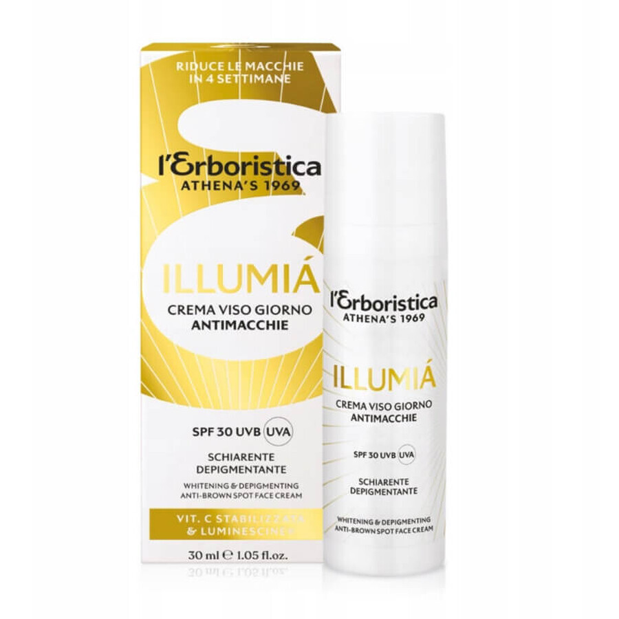 L Erboristica Illumia Depigmentation crema giorno illuminante contro l'iperpigmentazione, 30 ml