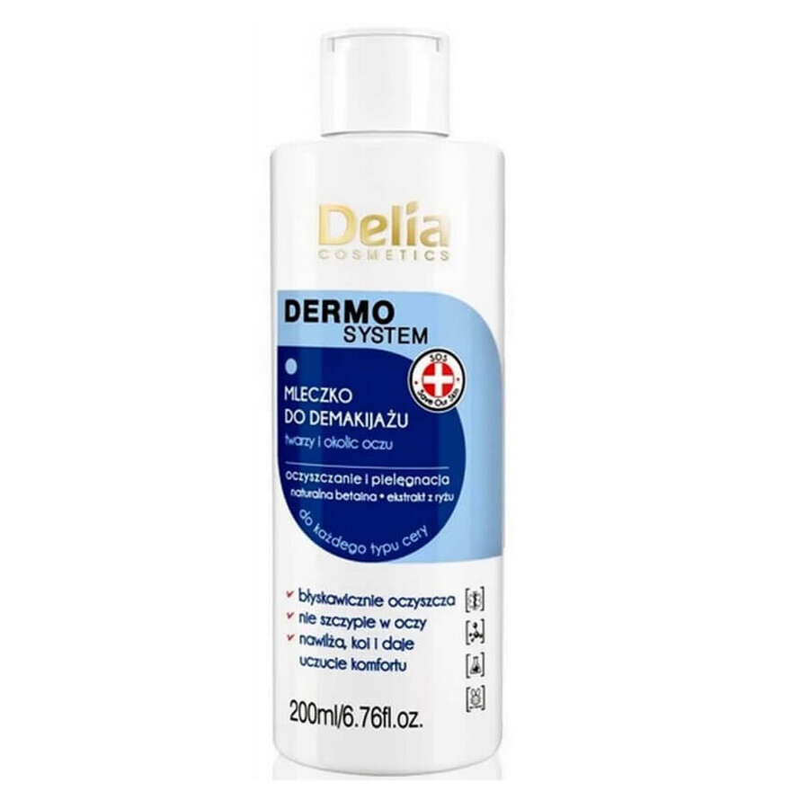Comprar Delia Dermo System leche desmaquillante rostro y ojos, 200 ml Delia Dermo System leche desmaquillante rostro y ojos, 200 ml