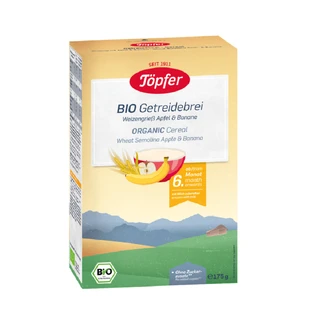 Granen van tarwe, appel en banaan, +6 maanden, 175 g, Topfer