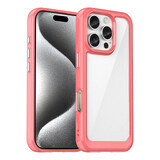 Funda Outer Space con marco de gel para iPhone 16 Pro Max - rojo