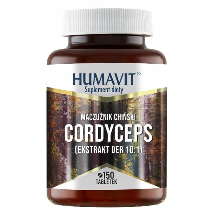 Winkel op Humavit Cordyceps Chinese Borage + Biergist, 150 tabletten Humavit Cordyceps Chinese Borage + Biergist, 150 tabletten