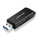 Lector de tarjetas TF/SD portátil Ugreen bajo USB 3.0 negro (CM104)