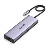 Multifuncional 5 en 1 USB-C - HDMI 1.4 / 3 x USB-A / USB-C PD 100W Ugreen CM511 - gris
