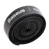 Baseus Rainbow Circle cârlig și buclă Curele - Velcro organizator cablu 1m negru (ACMGT-E01)