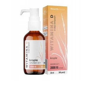 Vitamine D dans l'huile de chanvre, gouttes, 30 ml