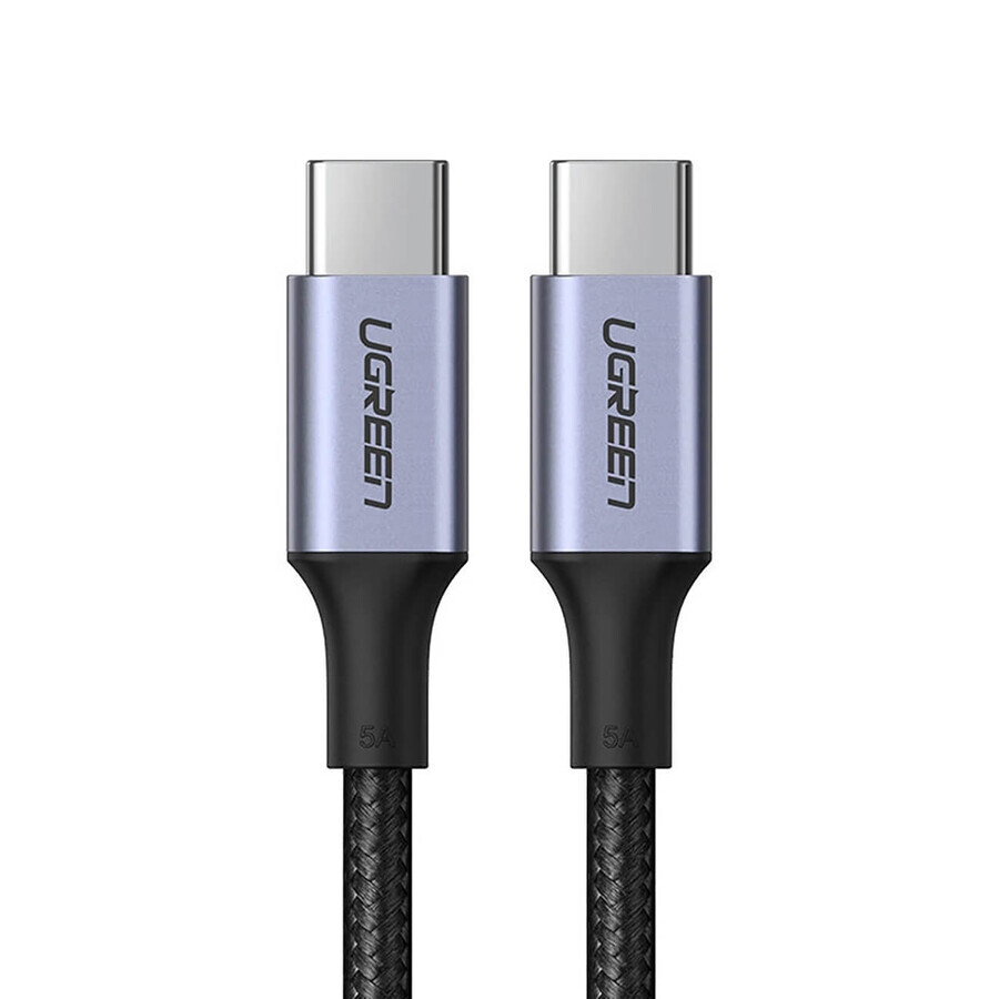 Ugreen Kabel US316 70428 USB-C - USB-C PD QC FCP 100W 5A 480Mbps 1.5m - grau
