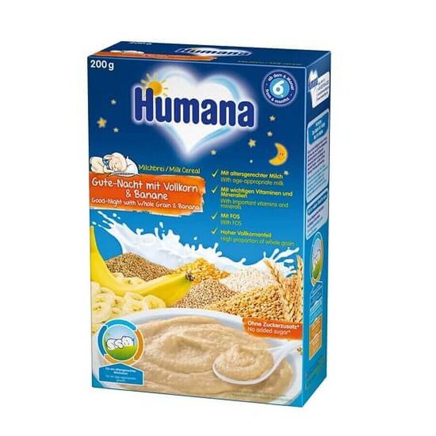 Winkel op Graan met melk, Goedenacht, 200g, 6 maanden+, Humana Graan met melk, Goedenacht, 200g, 6 maanden+, Humana