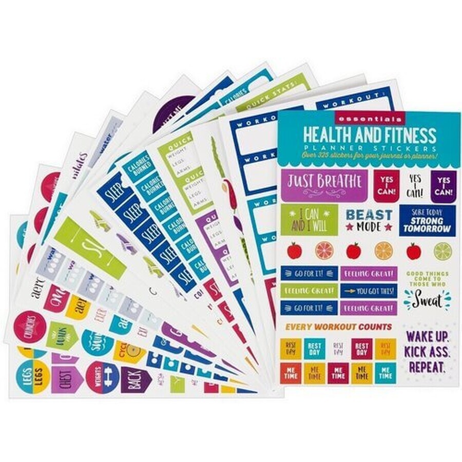 Sports and Health planner stickers 325 pieces