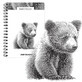 Sketchbook B5 on spiral Bear 60k with perforation 120 gsm