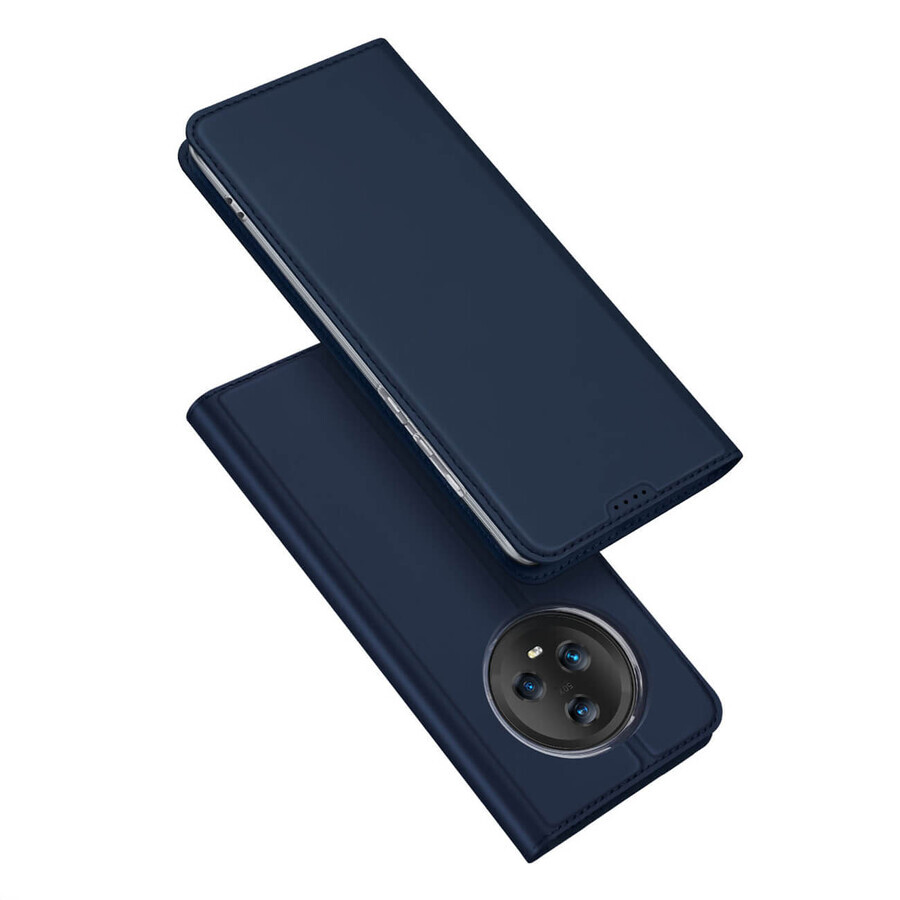 Dux Ducis Skin Pro Fall für Honor Magic5 Flip Cover Karte Brieftasche Stand blau