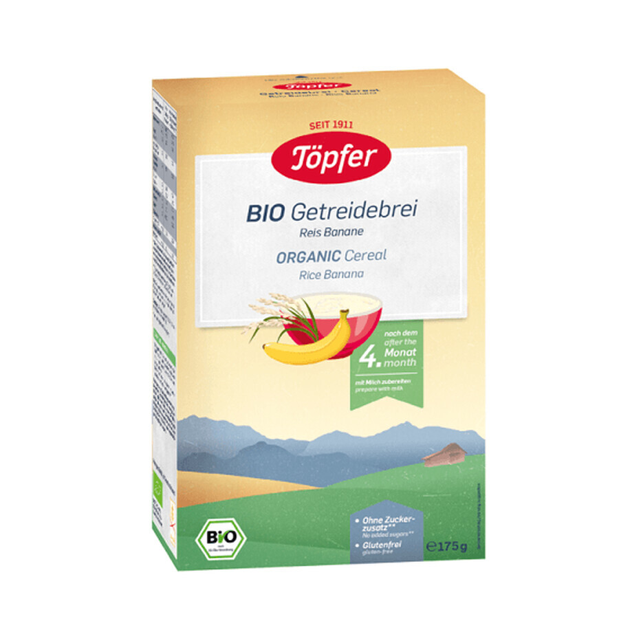 Buy Cereal with rice and bananas, +4 months, 175 g, Topfer Cereal with rice and bananas, +4 months, 175 g, Topfer