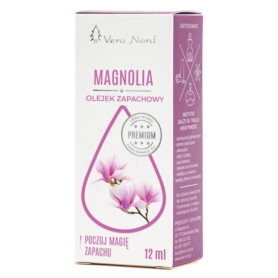 Vera Nord Magnolia Fragrance Oil, 12 ml.