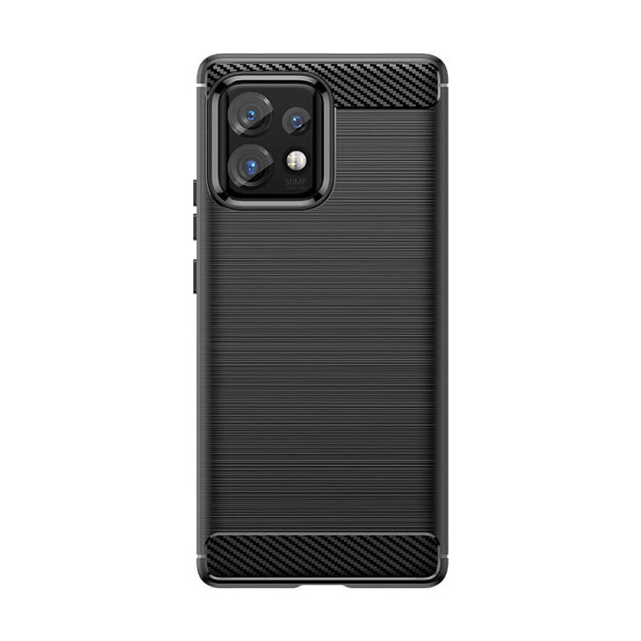 Carcasă din silicon carbon pentru Motorola Edge 40 Pro - negru